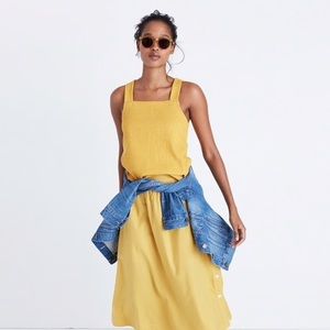 Madewell Apron across back tank top XS